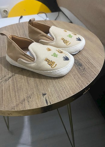 Bej Nakışlı Erkek Bebek İlk Adım Ayakkabısı - Görsel 3