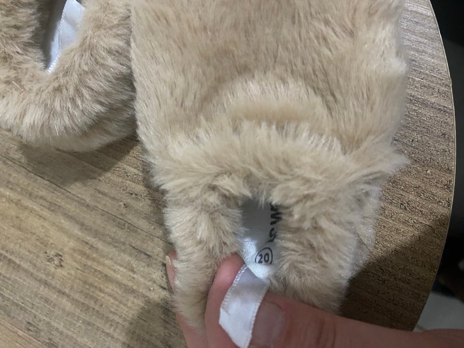 Bebek Bej Sıcak Kürklü Ev Terliği - Görsel 5