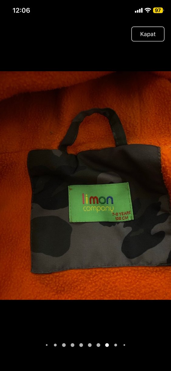 Orijinal ürün Erkek çocuk Kapüşonlu Mont 7 8 yaş - Görsel 3