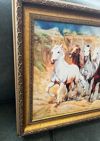 Beden çeşitli Renk Çok Renkli Atlar Temalı Yağlı Boya Tablo