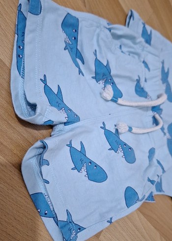 Mavi Baskılı Erkek Bebek Kısa Kollu Takım - Görsel 3