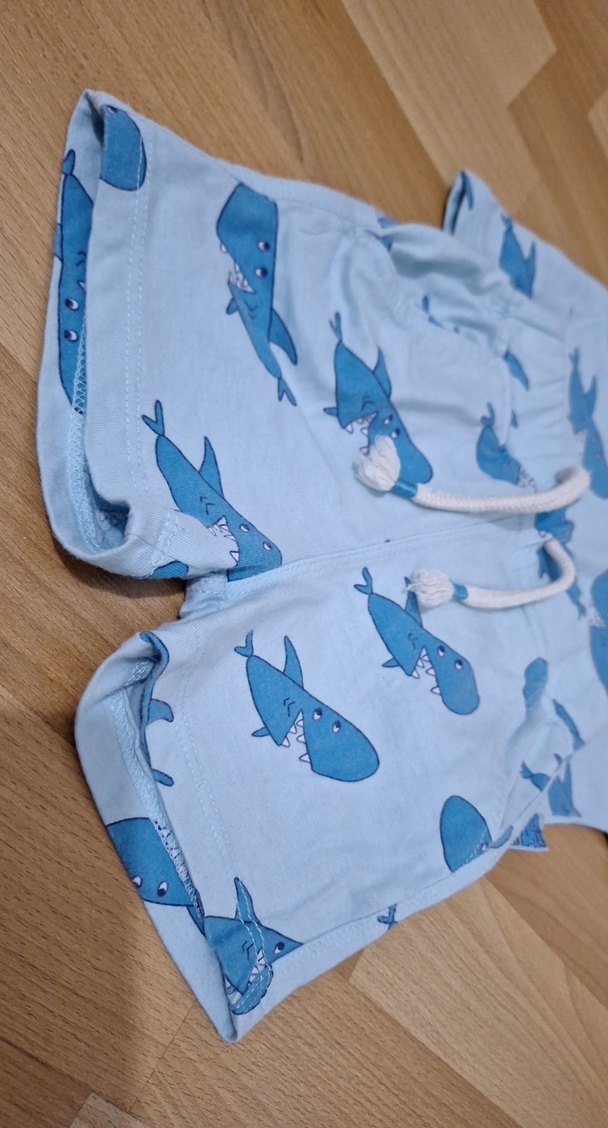 Mavi Baskılı Erkek Bebek Kısa Kollu Takım - Görsel 3