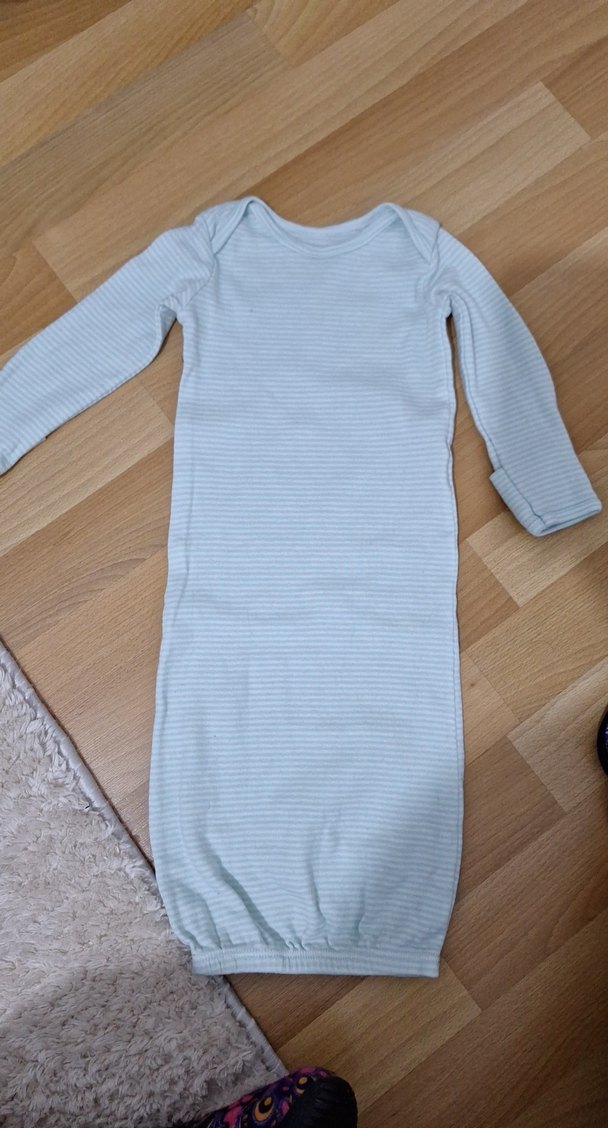 Uzun Kollu Gri Bebek Hastane Tulumu - Görsel 3