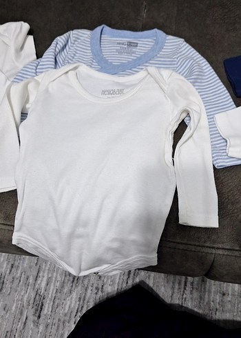 Bebek Erkek Kısa Kollu Pamuklu Body - Görsel 3