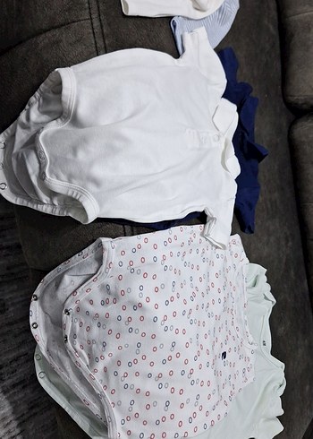 Bebek Erkek Kısa Kollu Pamuklu Body - Görsel 6