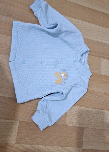 Mavi Düğmeli Erkek Çocuk Hırka 2 adet - Görsel 3