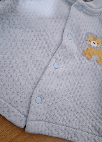 Mavi Düğmeli Erkek Çocuk Hırka 2 adet - Görsel 5