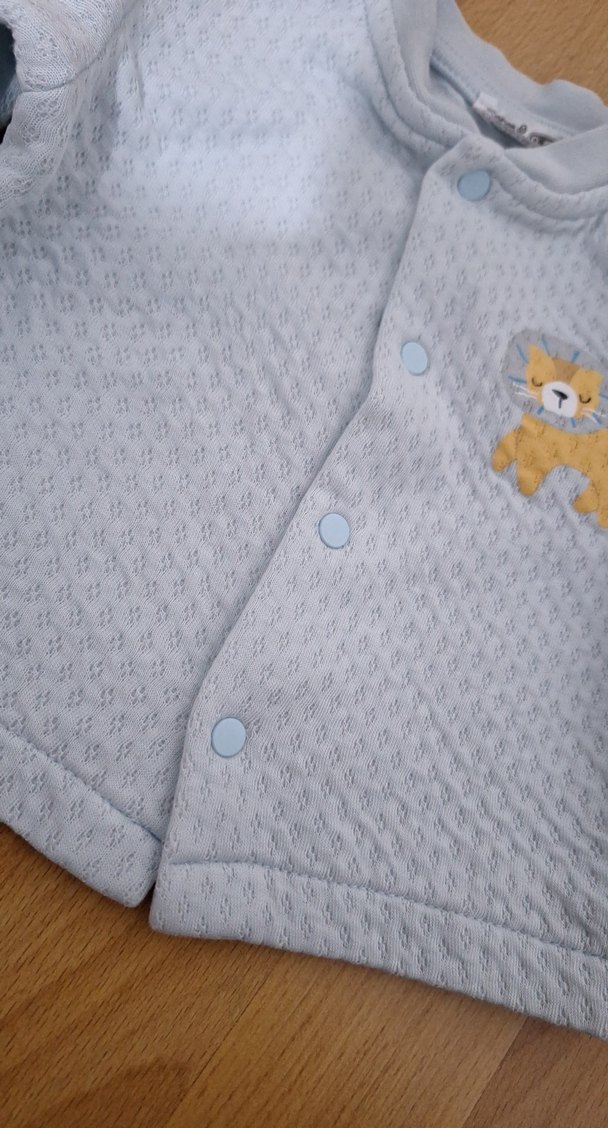 Mavi Düğmeli Erkek Çocuk Hırka 2 adet - Görsel 5