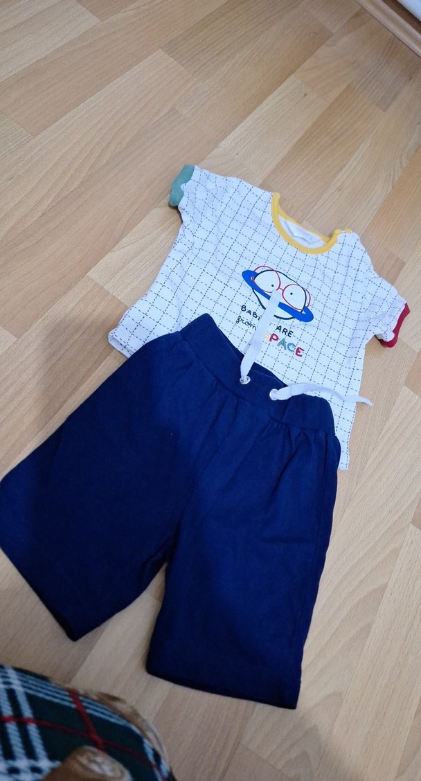 Renkli Baskılı Bebek Erkek Takımı - Görsel 4