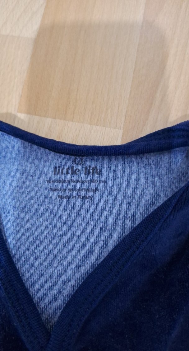 Düğmeli Erkek Çocuk Mavi Yelek - Görsel 2