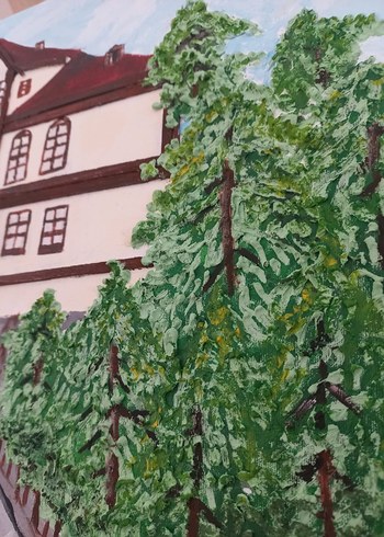 Taş Sokak Manzarası Tablosu - Görsel 4