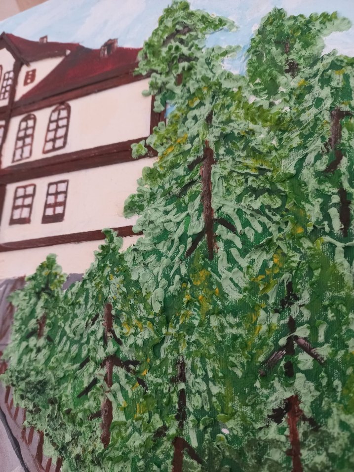 Taş Sokak Manzarası Tablosu - Görsel 4