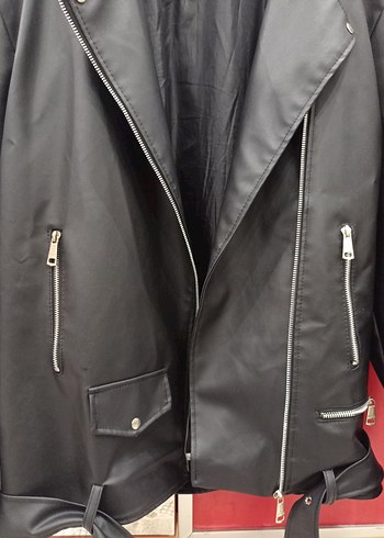 Siyah Deri Ceket - Görsel 9