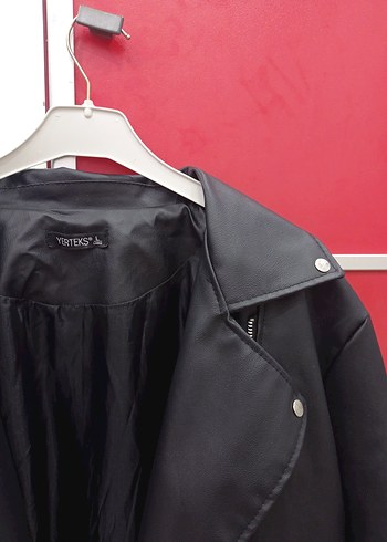 Siyah Deri Ceket - Görsel 8