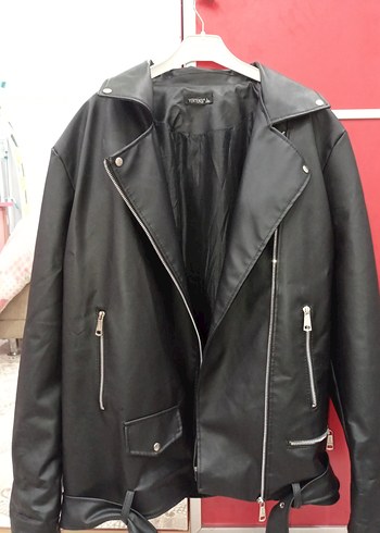 Siyah Deri Ceket - Görsel 6