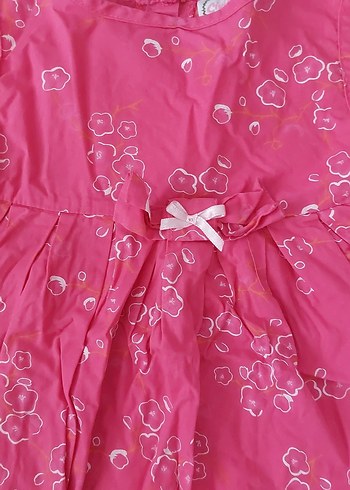 Pembe Nakışlı Kız Çocuk Elbise - Görsel 2