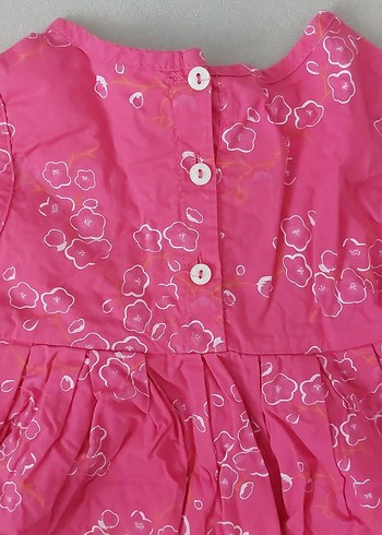 Pembe Nakışlı Kız Çocuk Elbise - Görsel 5