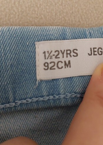 Kız Çocuk Pastel Mavi Streç Denim Pantolon - Görsel 5