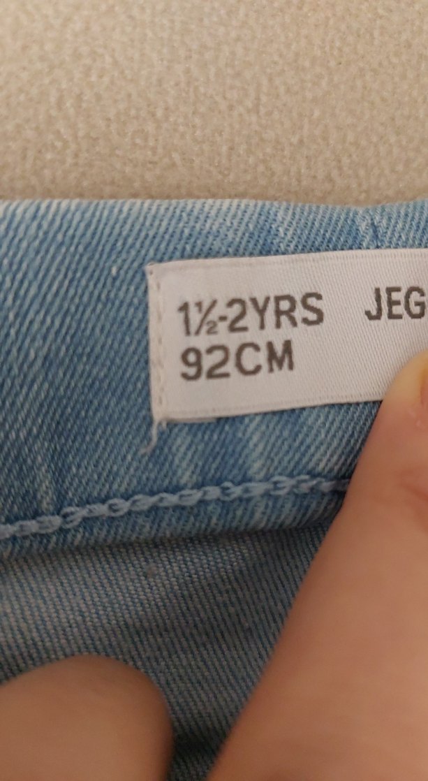 Kız Çocuk Pastel Mavi Streç Denim Pantolon - Görsel 5