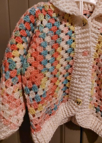 Kız Çocuk Çok Renkli Triko Hırka - Görsel 2