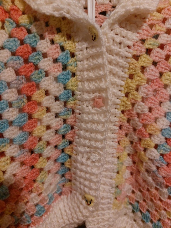 Kız Çocuk Çok Renkli Triko Hırka - Görsel 3