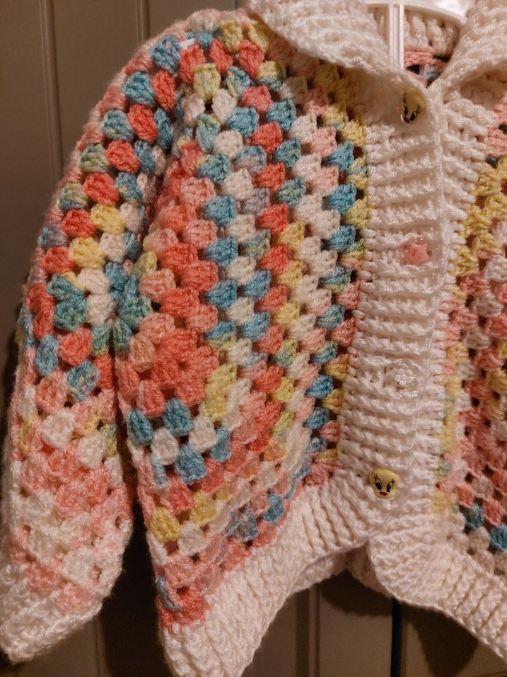 Kız Çocuk Çok Renkli Triko Hırka - Görsel 2