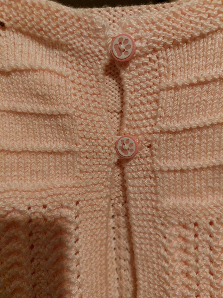 Pembe Örgü Kız Çocuk Hırka - Görsel 3