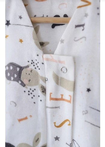 Organik Pamuk Pazen Bebek Uyku Tulumu - Görsel 2