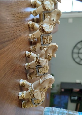 Açık Camel Renkli Fil Figürleri Seti - Görsel 2