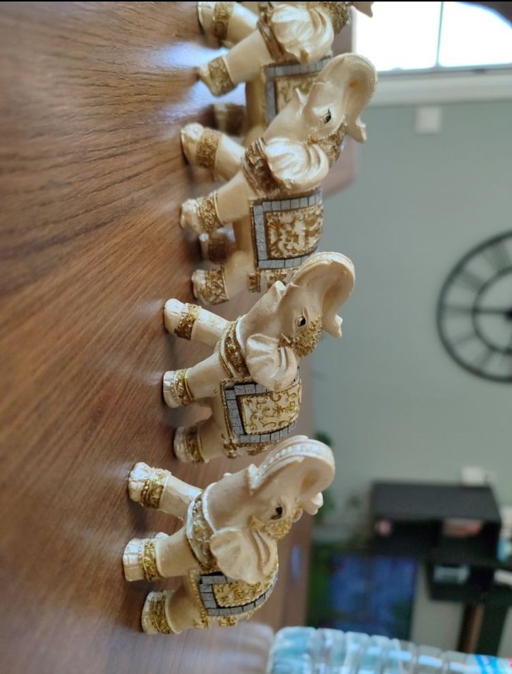 Açık Camel Renkli Fil Figürleri Seti - Görsel 2