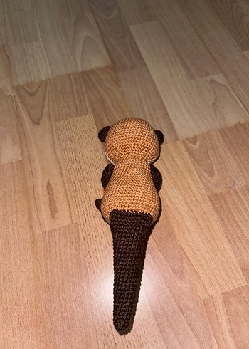 Diğer Kahverengi El Örgüsü Amigurumi Su samuru