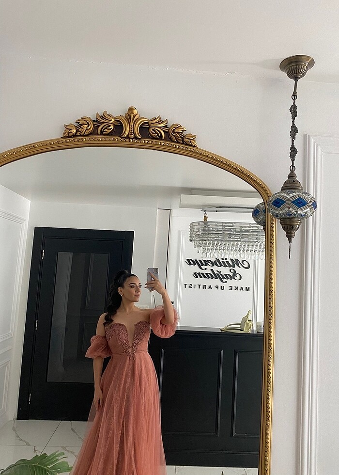 Somon abiye elbise - Görsel 2