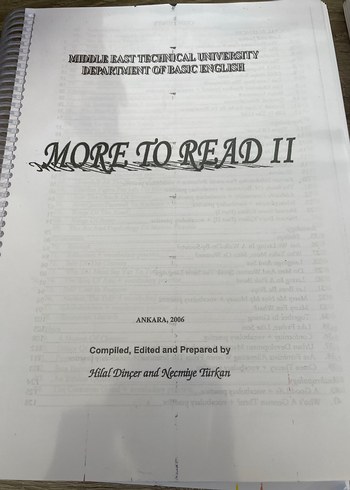 More to Read II - İngilizce Kitap