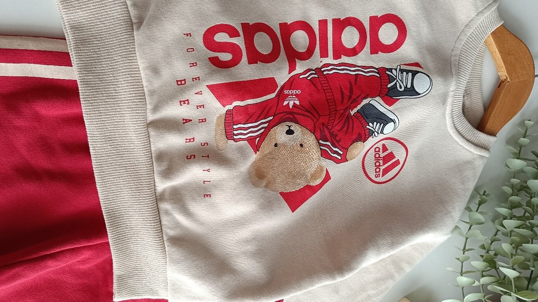 Adidas model kırmızılı unisex çocuk takım - Görsel 3