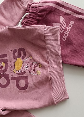 Kız Çocuk Pembe Adidas Eşofman Takımı - Görsel 5