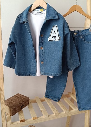 Erkek Çocuk üçlü kot takım - Görsel 2