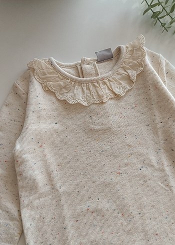 Kız Çocuk Fırfırlı Bohem Bluz - Görsel 2