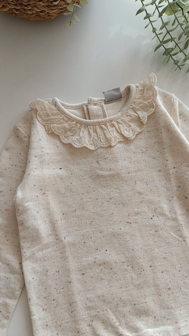 Kız Çocuk Fırfırlı Bohem Bluz - Görsel 2
