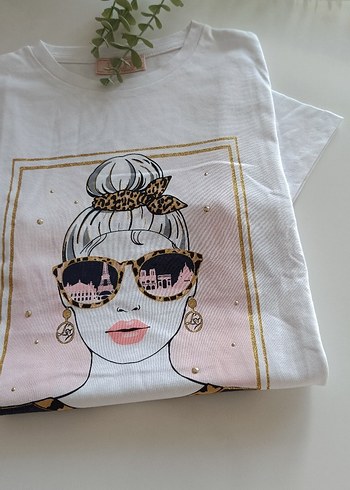 Kız çocuk kısa kol tişört - Görsel 2