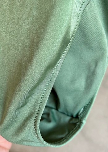 Yeşil Drapeli Midi Kadın Mayo - Görsel 3