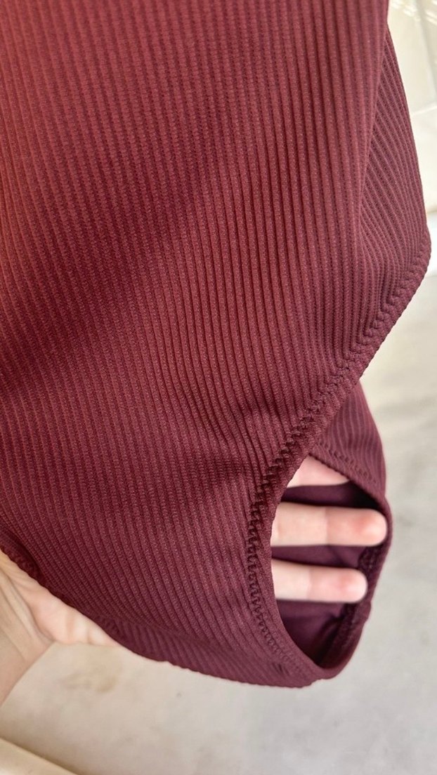 Kahverengi Pilili Kadın Mayo - Görsel 3