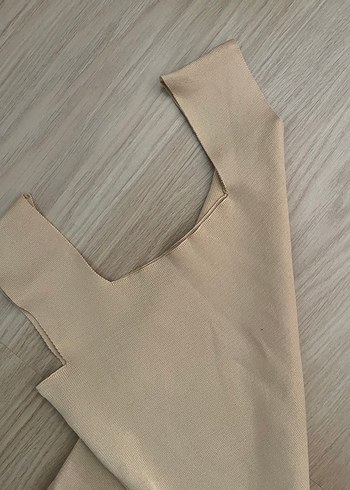 Bej Kadın Kolsuz Basic Atlet - Görsel 2