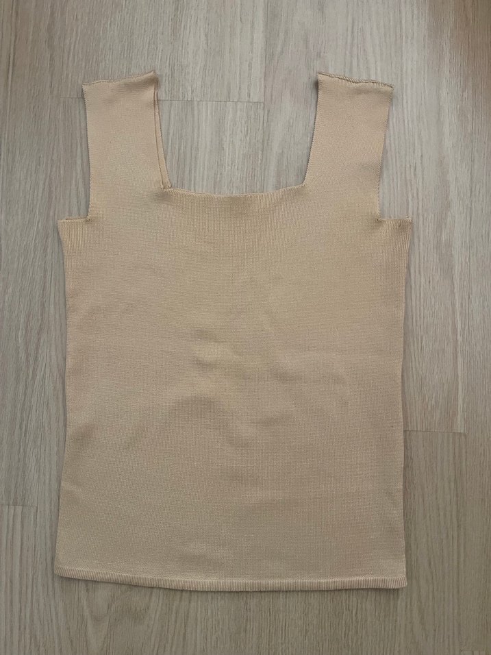 2 Li Kadın Bej Ve Beyaz Kolsuz Triko Süveter - Görsel 3