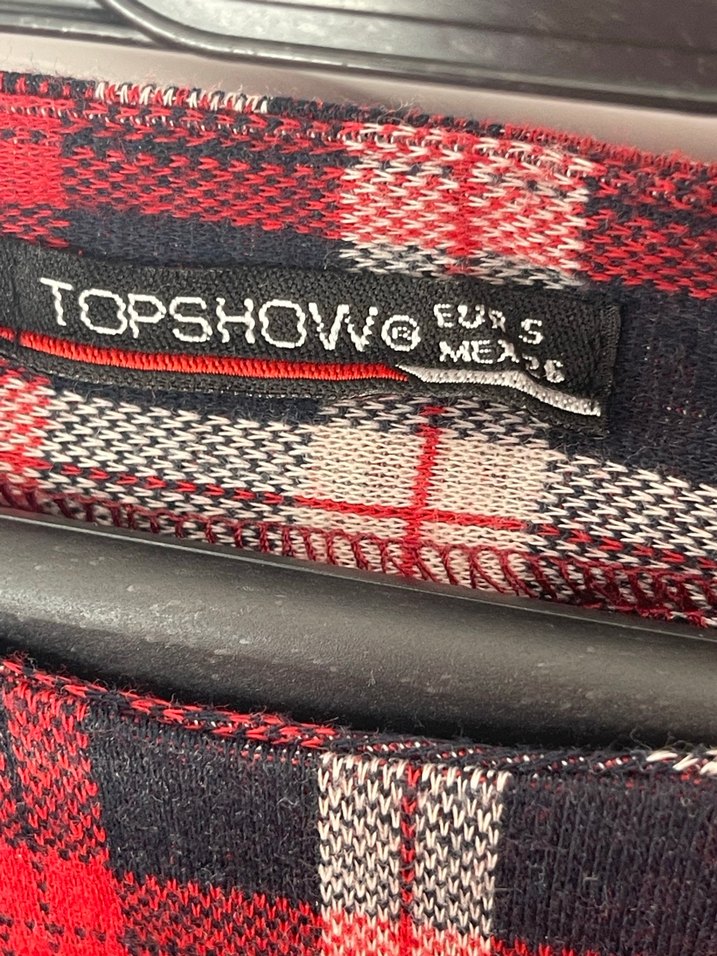 Kırmızı Kareli Uzun Kollu Salaş Kadın Gömlek - Görsel 2