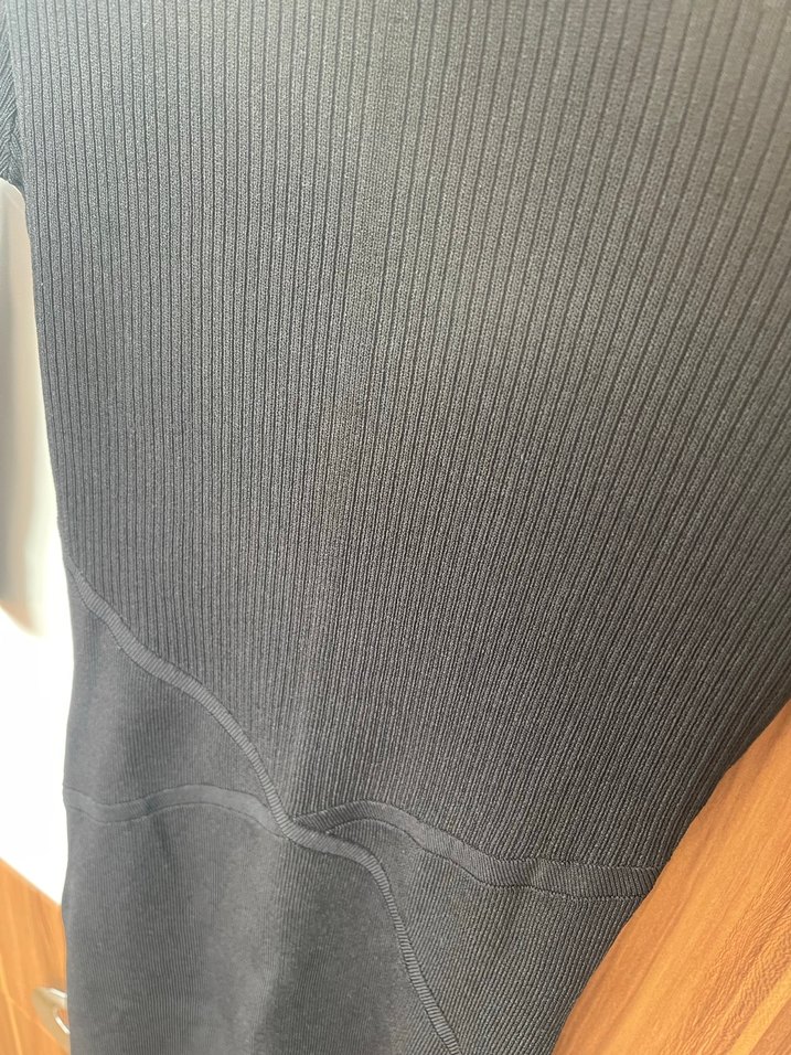 Siyah Kadın Triko Midi Elbise - Görsel 3