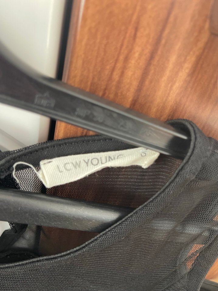 Siyah Fırfırlı Midi Kadın Elbise - Görsel 2