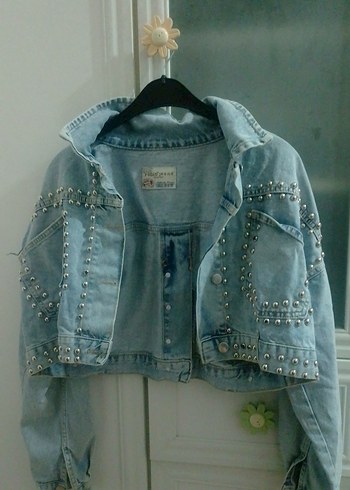 Robin Kadın Mavi Mini Denim Ceket