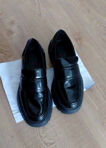 Zara kadın loafer kalın tabanlı ayakkabı - Görsel 7