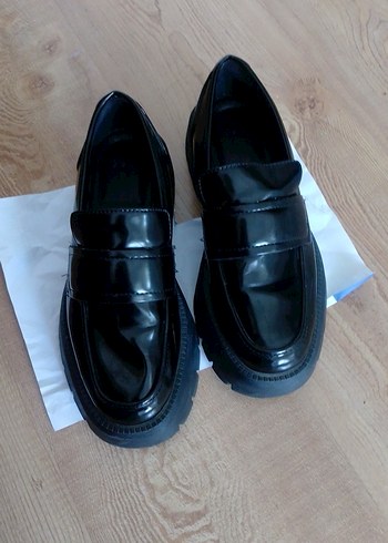 Zara kadın loafer kalın tabanlı ayakkabı - Görsel 6