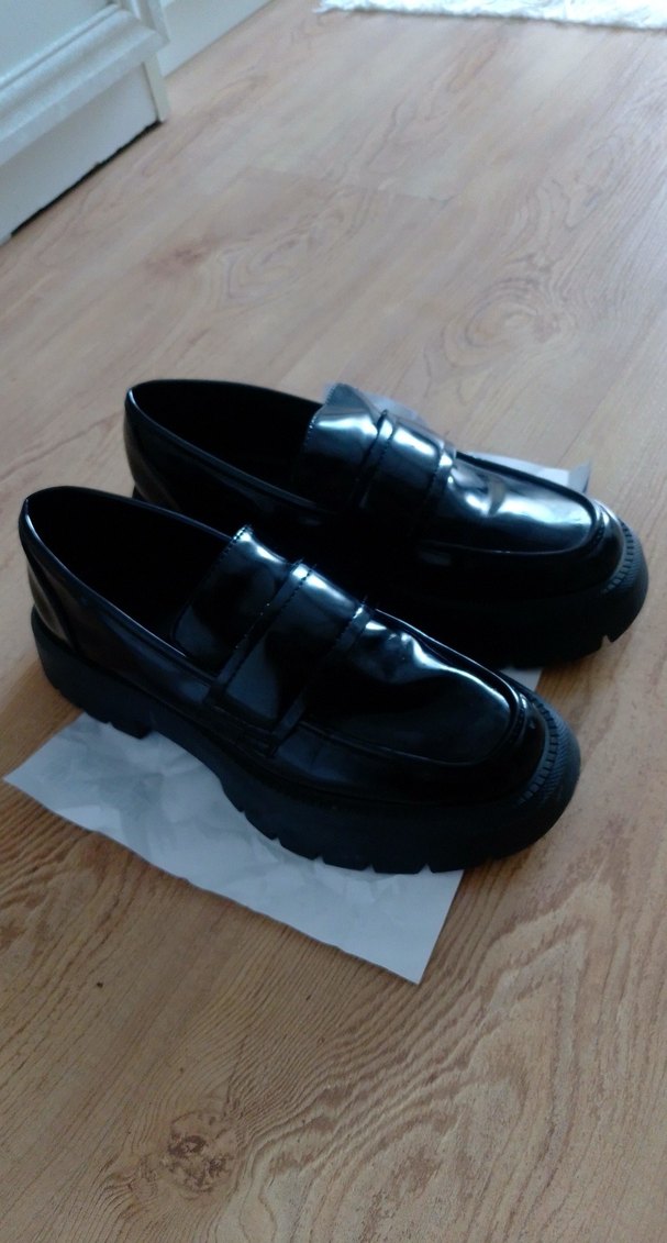 Zara kadın loafer kalın tabanlı ayakkabı - Görsel 3